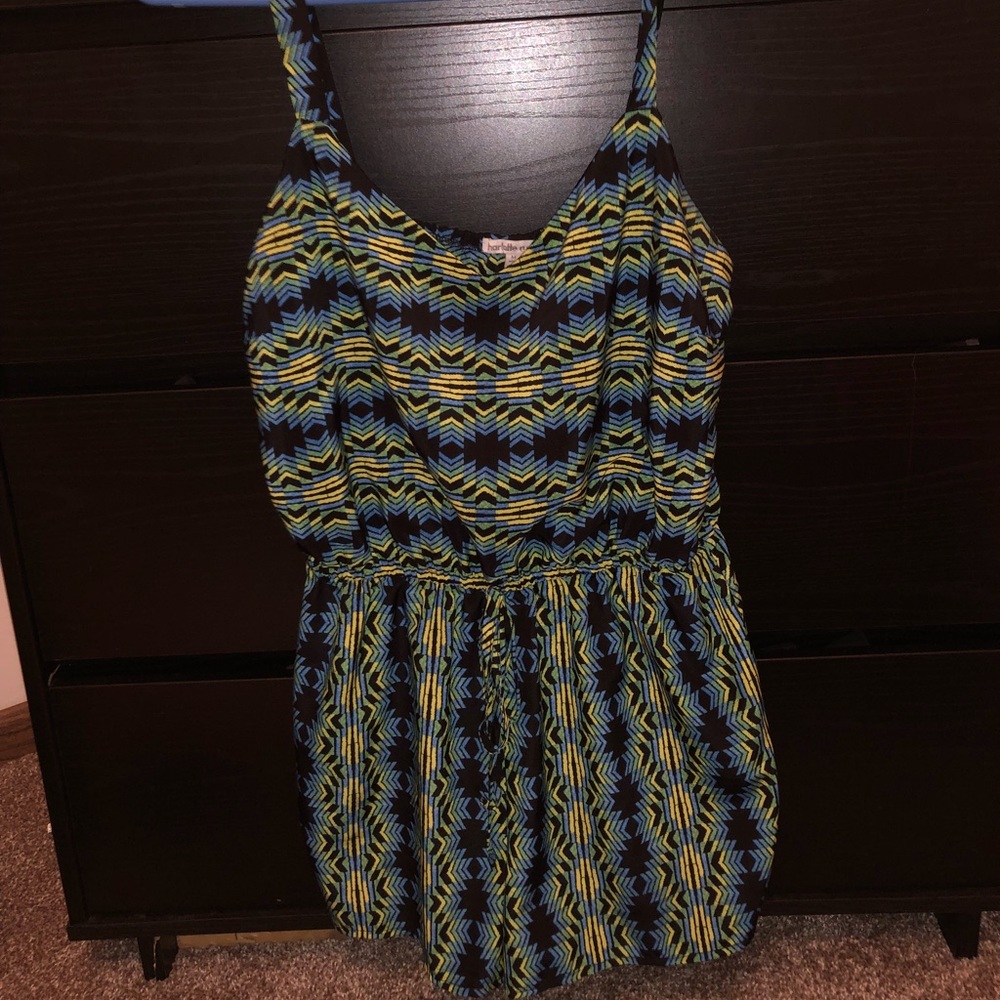 Bright tribal romper